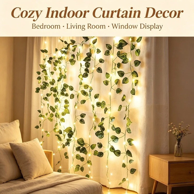 Led Fairy String Lights - 2M Yapay Yaprak LED Işık Zinciri,