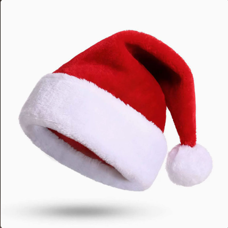 Santa Hat Plush - Noel Baba Şapkası Uzun Peluş Tatil