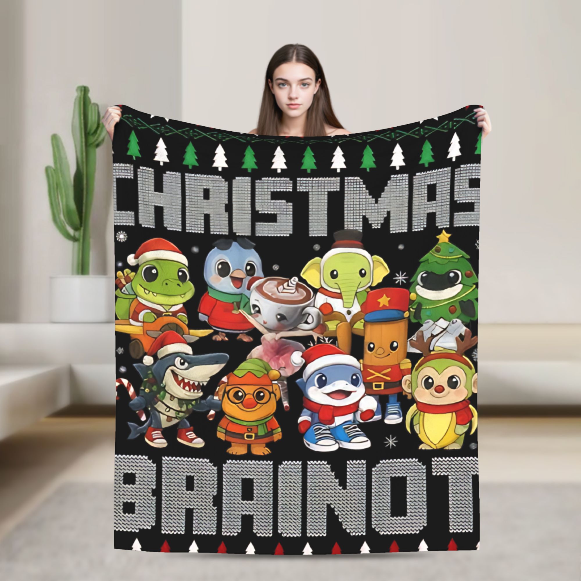 Christmas Throw Blanket - Noel İtalyan Beyin Rotası İtalyan Beyin