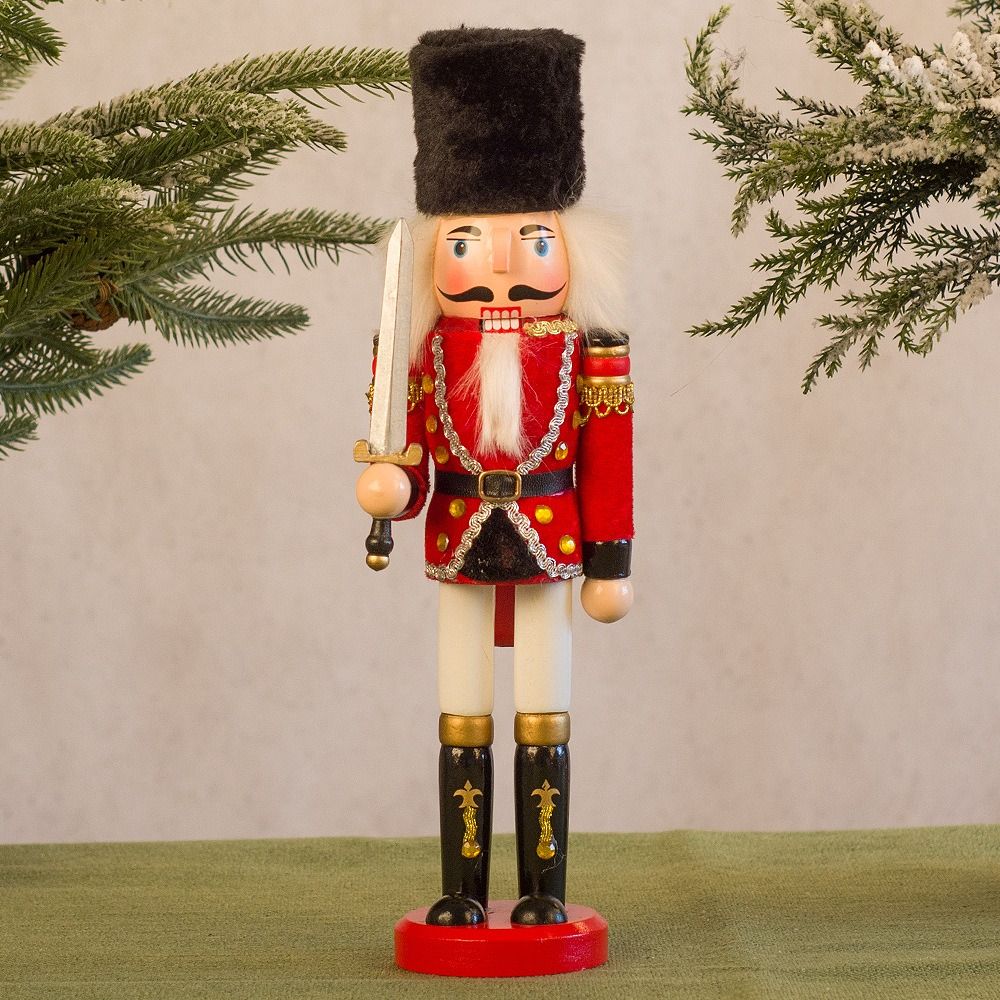 Nutcracker Figurine - Mutlu Noeller Vintage Noel Fındıkkıran El