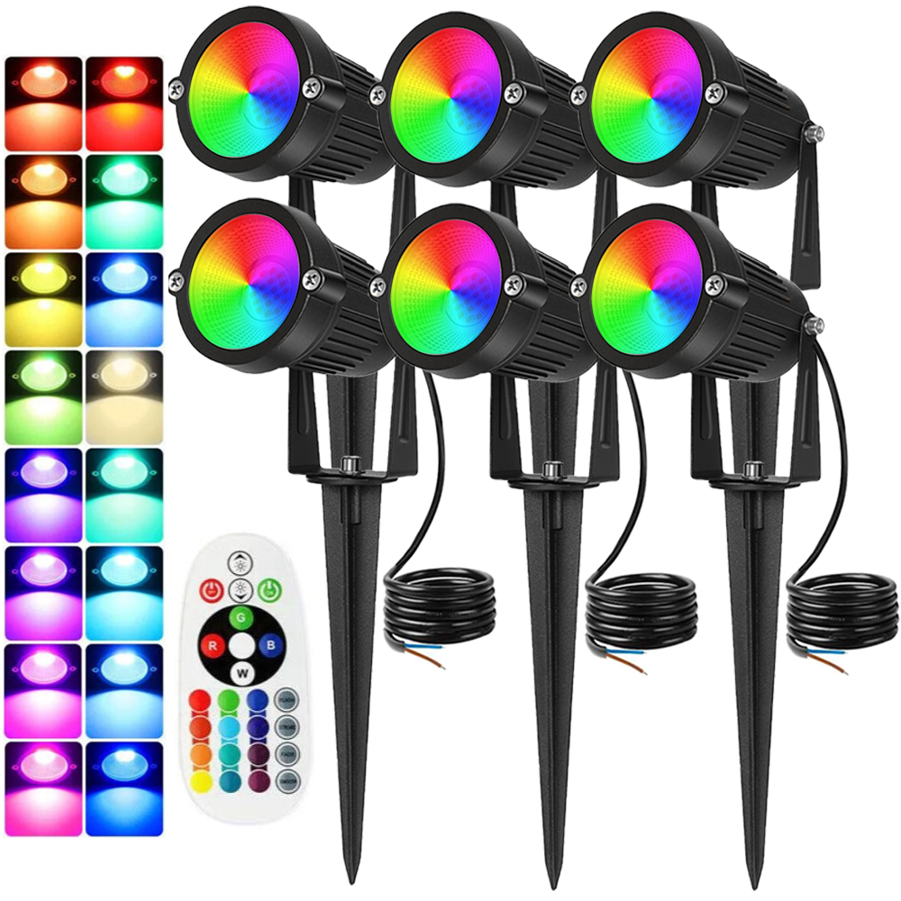 Christmas Lights Outdoor - RGBW Peyzaj Aydınlatma 10W Uzaktan Kumandalı