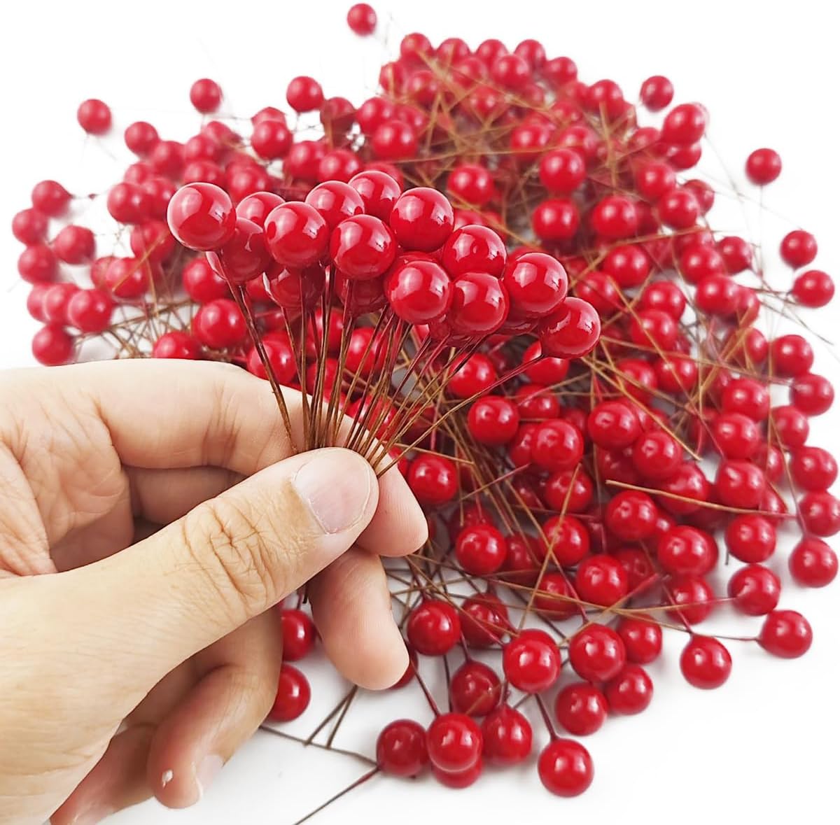 Christmas Wreath Fake - Yapay Holly Meyveleri Mini 10 mm