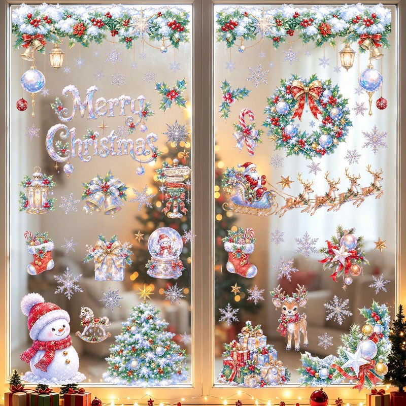 9 Adet Noel Statik Pencere Çık - Snowflake Window Decal incelemesi ve fiyatı