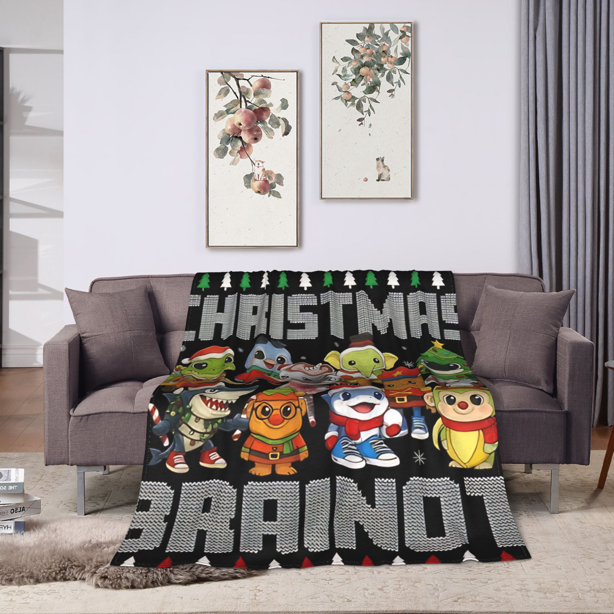 Noel İtalyan Beyin Rotası İtal - Christmas Throw Blanket incelemesi ve fiyatı
