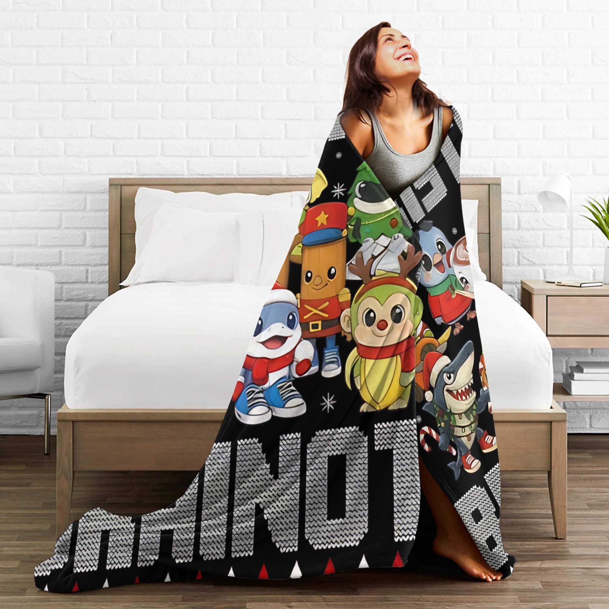 Noel İtalyan Beyin Rotası İtal - Christmas Throw Blanket incelemesi ve fiyatı