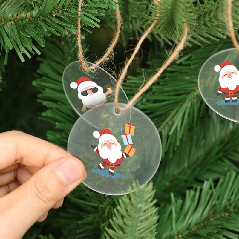 5/100x Boş Noel Şeffaf Yuvarla - Christmas Stocking Hanging incelemesi ve fiyatı