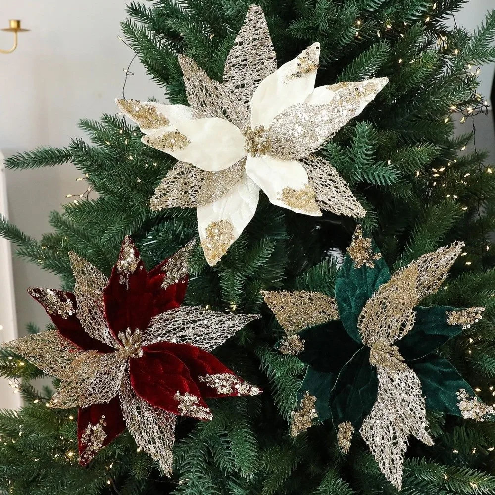 29 cm Yapay Noel Çiçeği Kadife - Christmas Wreath Fake incelemesi ve fiyatı