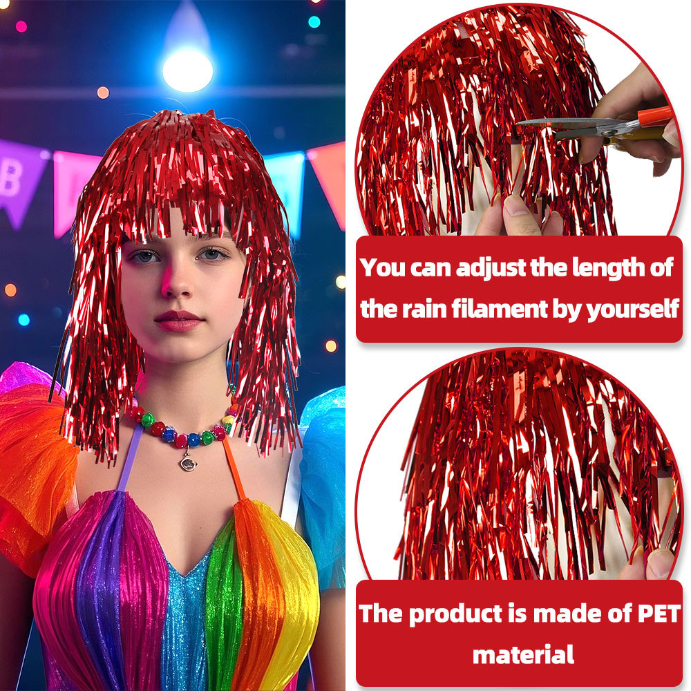 Cosplay Disko Peruk Folyo Tins - Tinsel Garland Decoration incelemesi ve fiyatı