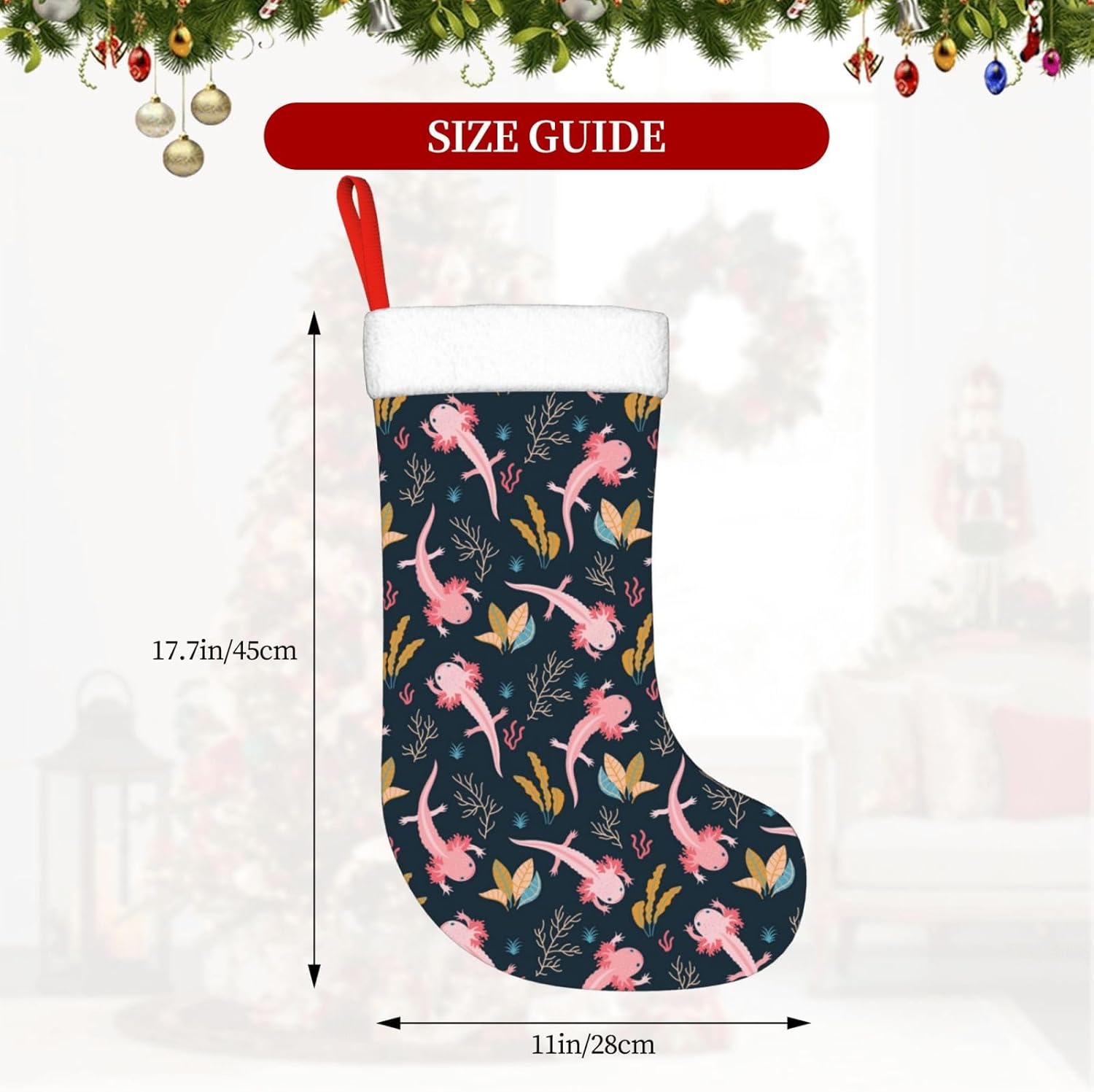 Sevimli Axolotl Noel Çorapları - Christmas Stocking Hanging incelemesi ve fiyatı