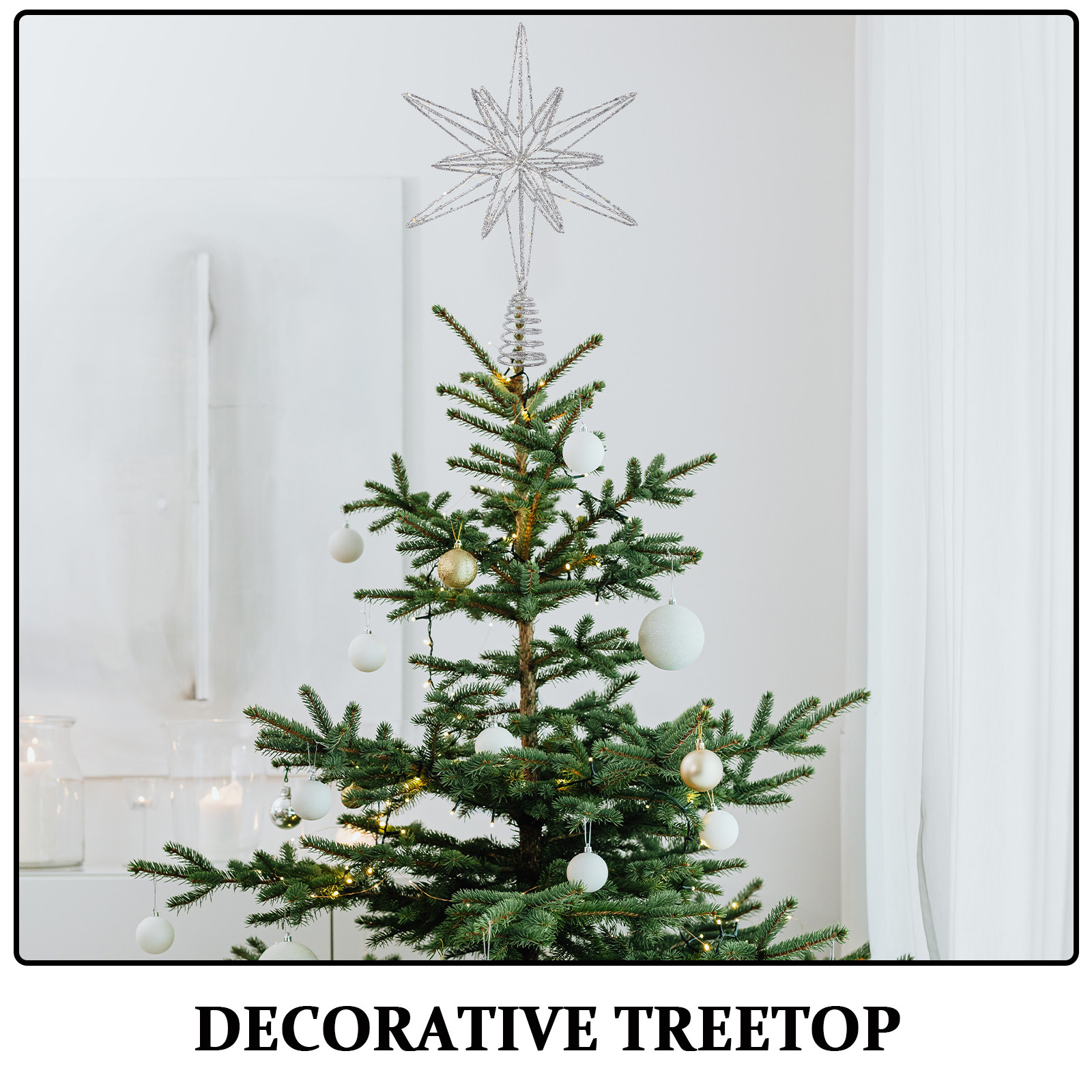 Noel Ağacı Üst Süsü Metal Tel  - Star Tree Topper incelemesi ve fiyatı