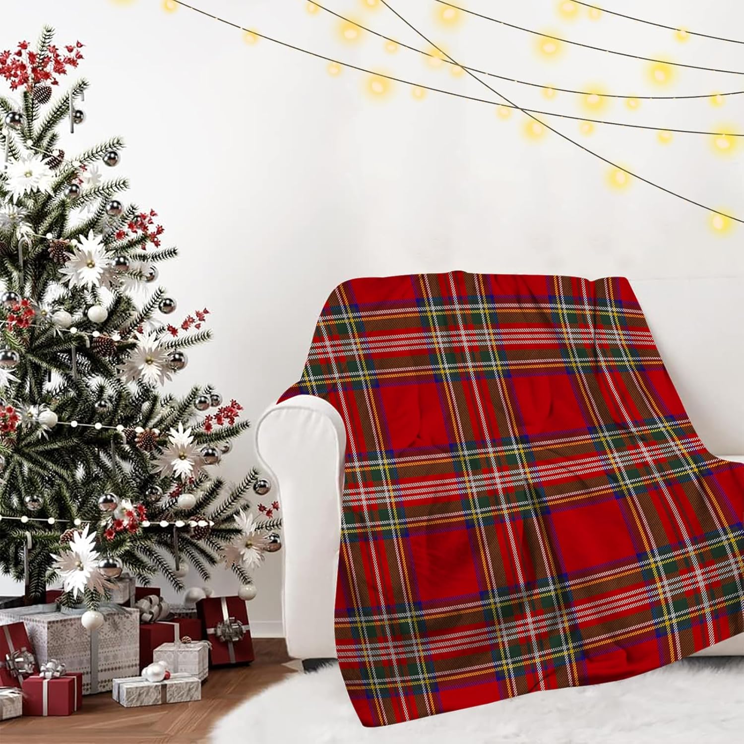 Noel ekose desenli battaniyele - Christmas Throw Blanket incelemesi ve fiyatı