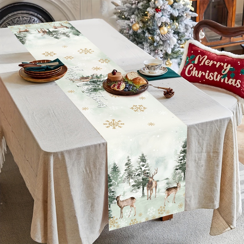 Noel Masa Örtüsü Mutlu Noeller - Christmas Table Runner incelemesi ve fiyatı
