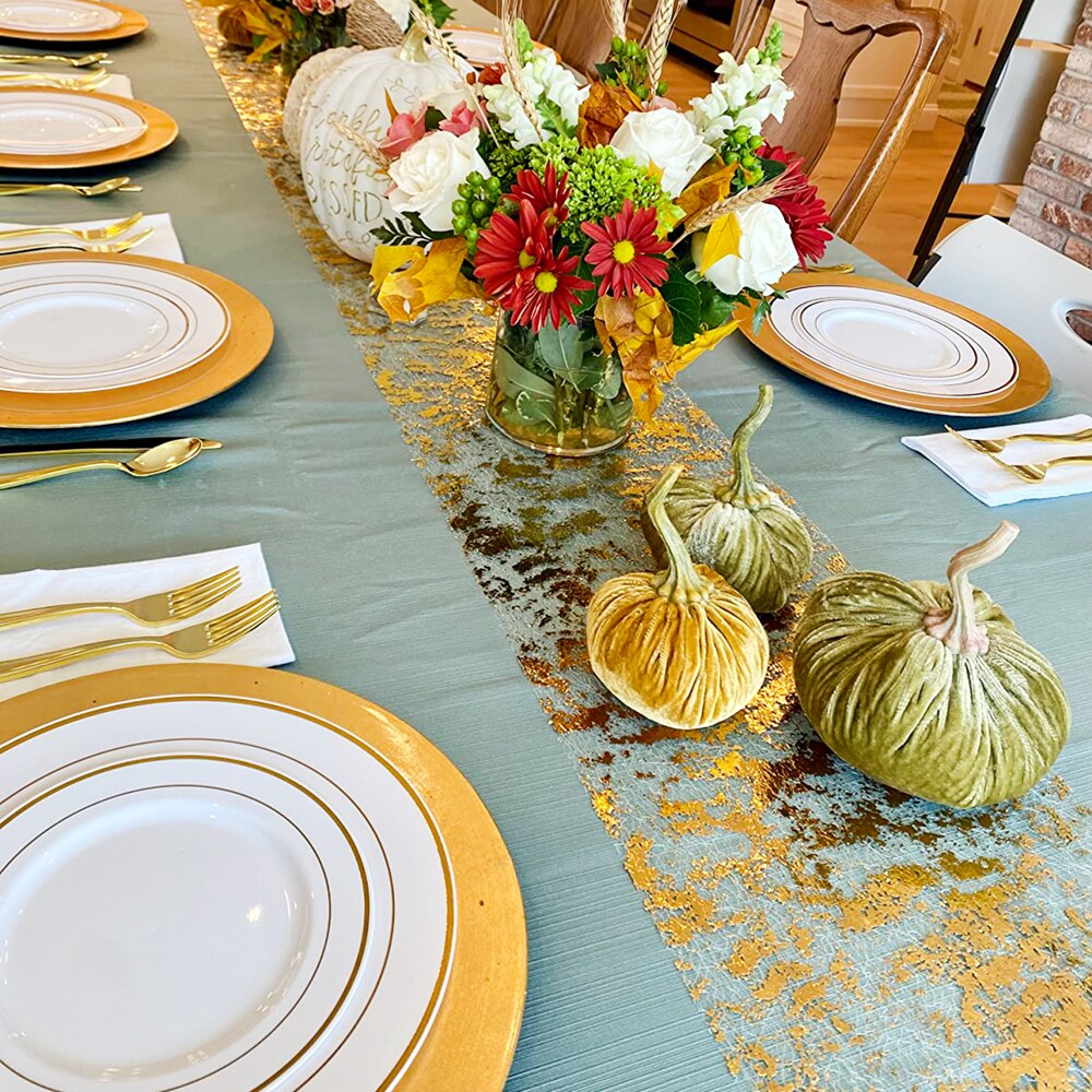 Sparkle metalik altın ince mas - Christmas Table Runner incelemesi ve fiyatı