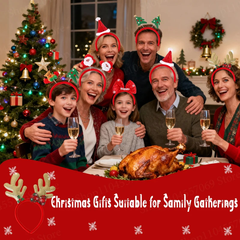 12-120 Adet Noel Kafa Bandı No - Reindeer Antlers Headband incelemesi ve fiyatı