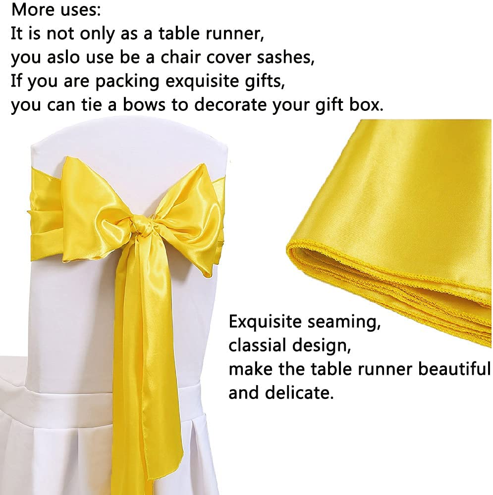 12x108 inç saten düğün masa ko - Christmas Table Runner incelemesi ve fiyatı