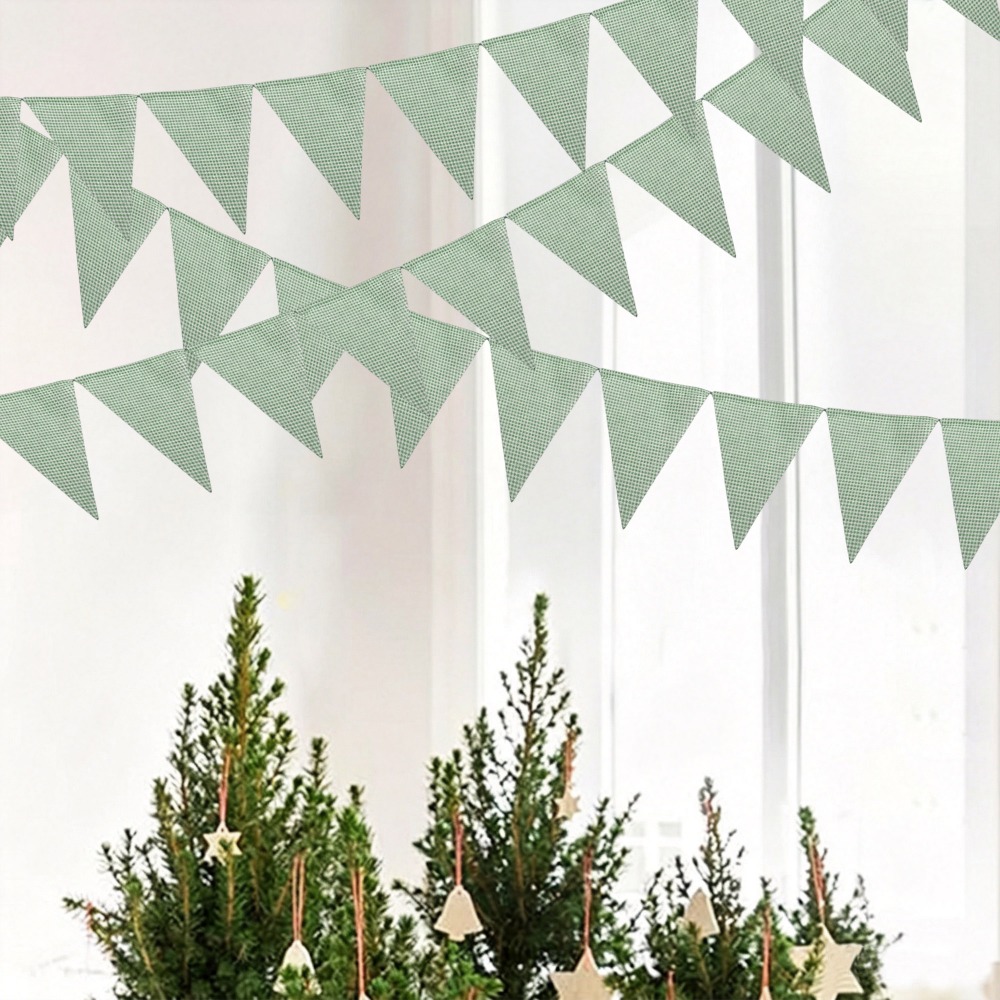 Adaçayı Yeşili Beyaz İnce Ekos - Christmas Throw Blanket incelemesi ve fiyatı