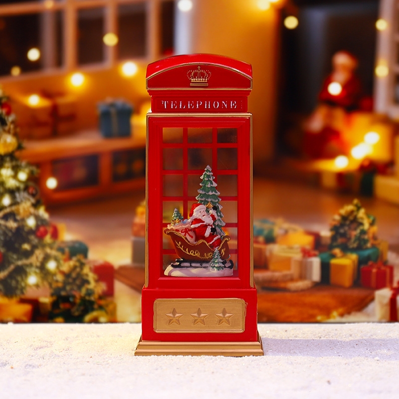 Noel Telefon Kulübesi Gece Lam - Snow Globe Musical incelemesi ve fiyatı