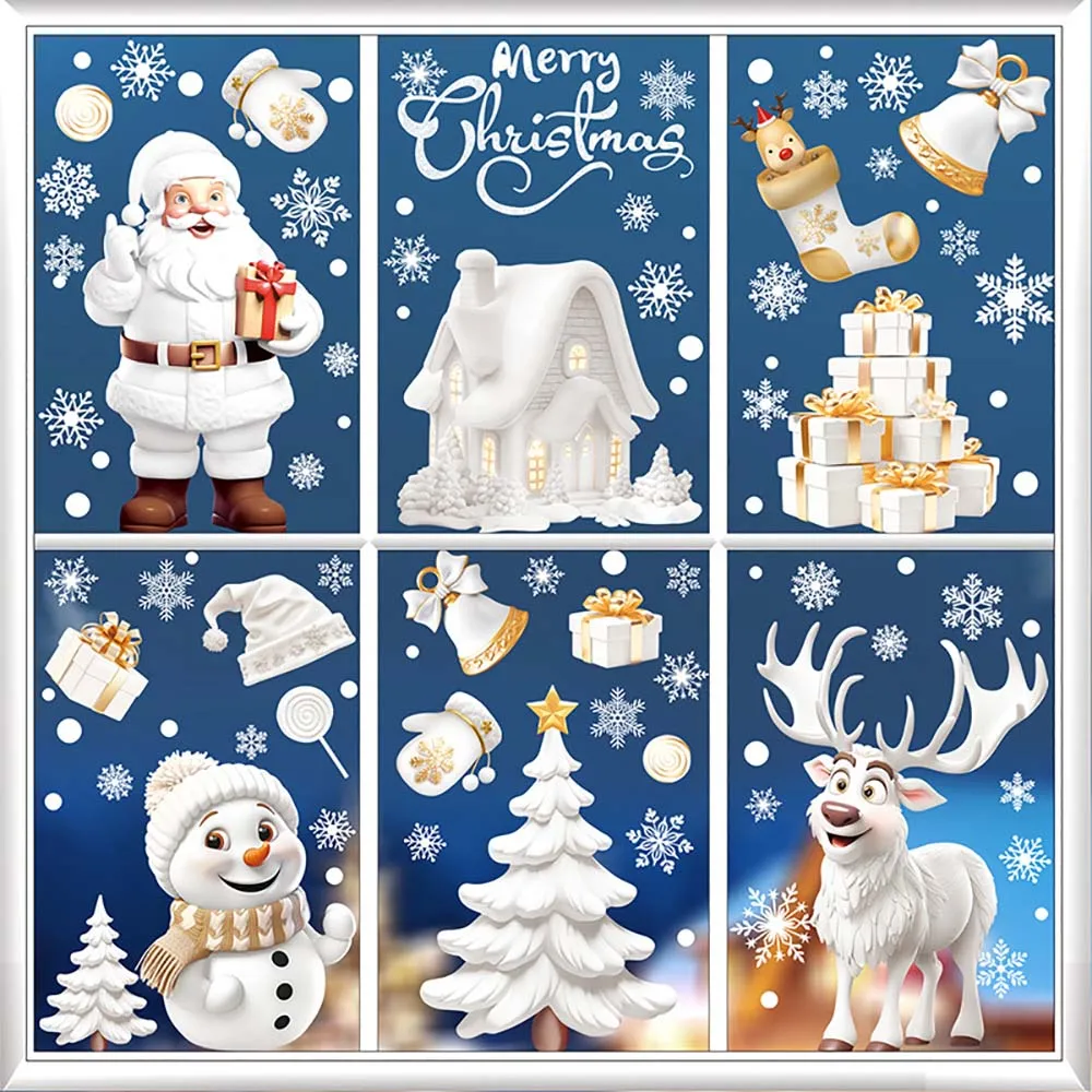 9 adet/takım Noel pencere çıka - Snowflake Window Decal incelemesi ve fiyatı