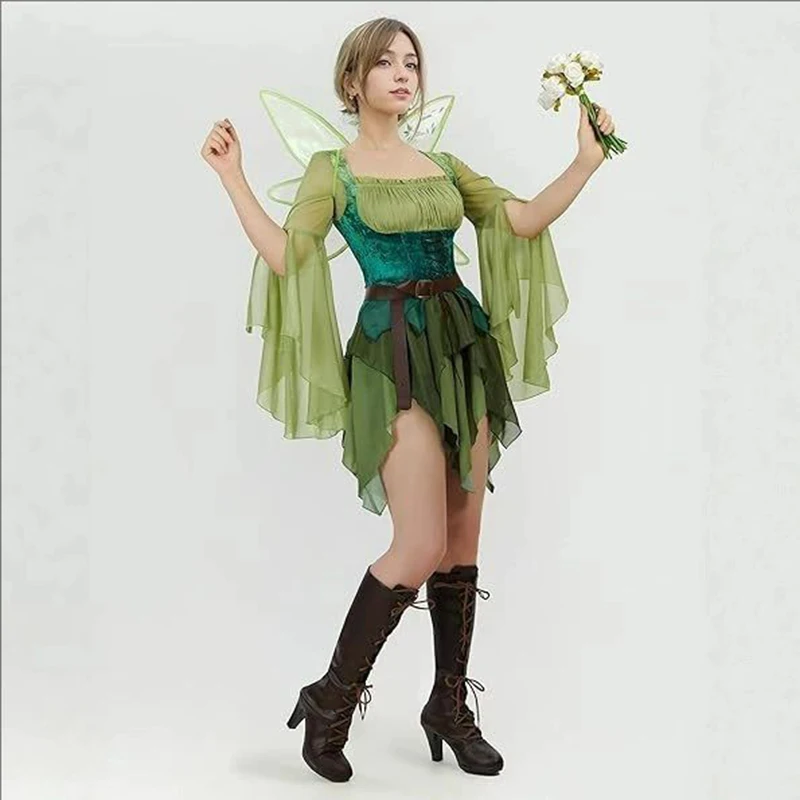 Kadın Elf Ortaçağ Yeşil Peri E - Elf Costume Christmas incelemesi ve fiyatı
